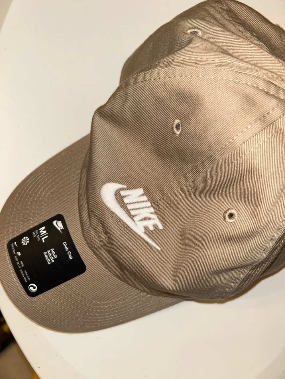 Nike Beige Swoosh Adjustable Baseball Cap